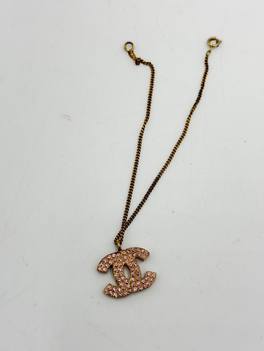 Chanel Coco Mark Pink Rhinestone Bracelet